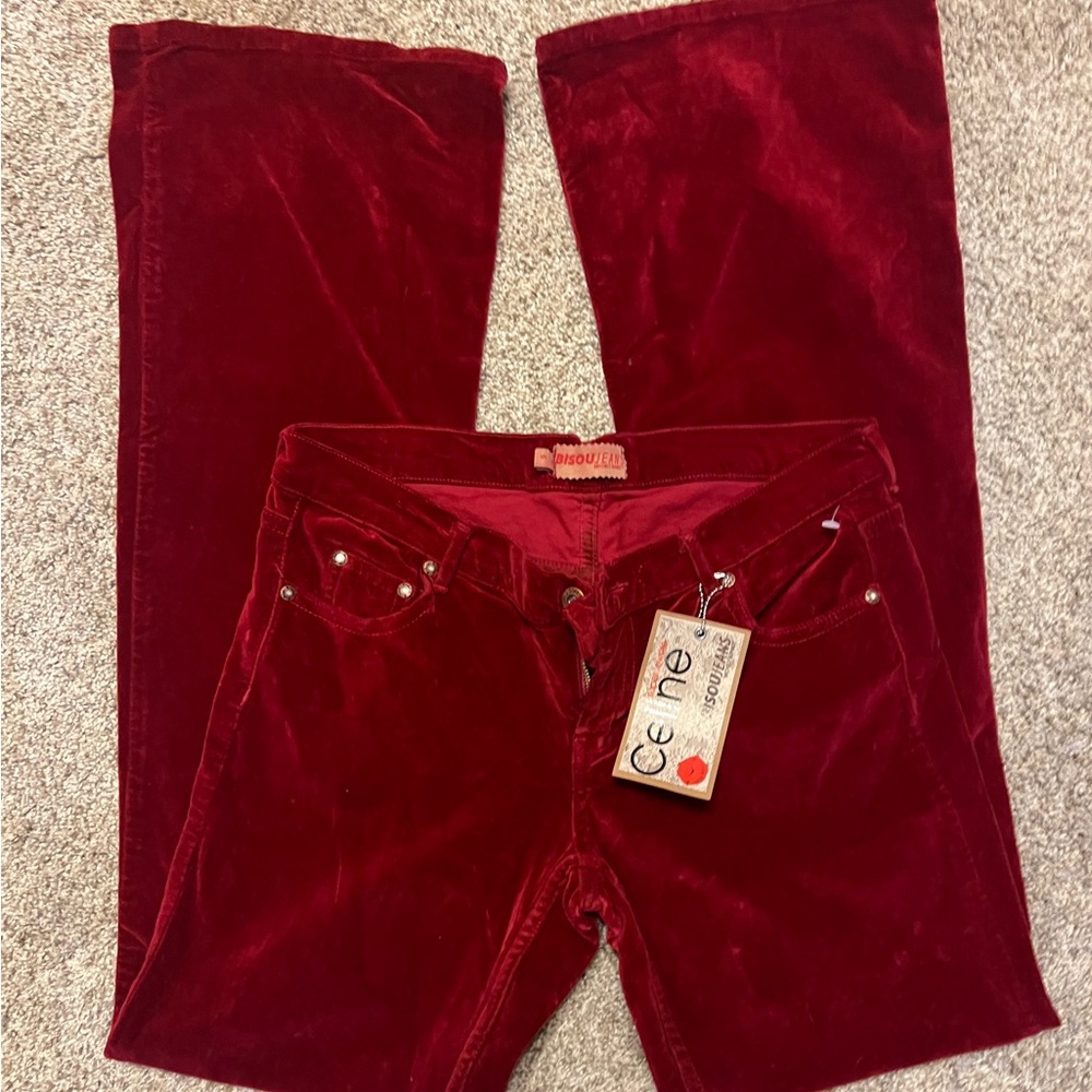 Red Velvet Pants
